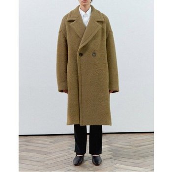 [MOMEN] Wide Lapel Overfit Coat - Khaki_XMPELYWC21144