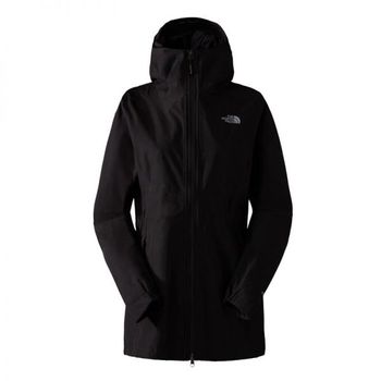 [해외] North Face 노스 페이스 하이커스텔러 후드 솔리드 패턴 파카 코트 지퍼 포켓 포함 - 검정 76202