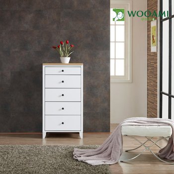 [우아미가구]도네트 속깊은 슬림5단서랍장