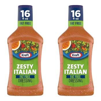 [해외] 미국직구 Kraft 크래프트 제스티 이탈리안 드레싱 팻프리 473ml 2팩