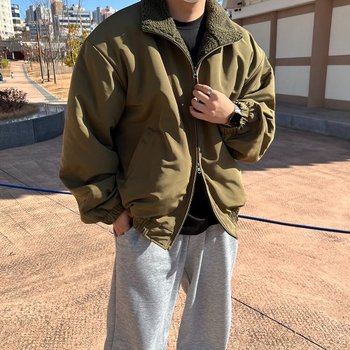 유인맨즈 / AT 덤블 양털 오버핏 겨울 자켓