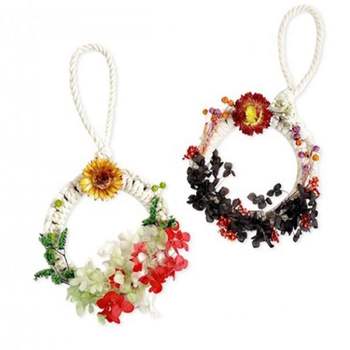 (TD) 프리저브드 플라워 마크라메 리스 만들기-1인 프리져브드 천일화 드라이플라워 보존화