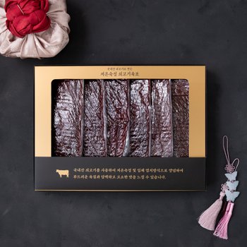 [쓱배송]저온숙성 쇠고기 육포 세트 (450g) (75g*6)