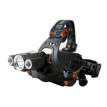 BUCK703 땡가격 SALE T6 3구 충전식 광폭 LED 헤드랜턴+18650 건전지포함 헤드라이트