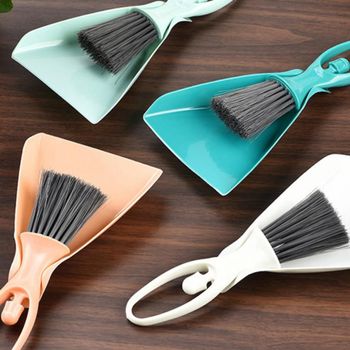 컴팩트 키보드 책상 일체형 귀여운 미니 빗자루 세트