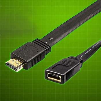 HDMI FLAT 연장 케이블 1m - M F 타입 평면형 hdmi케이블 hdmi젠더 rgb케이블 hdmitodvi