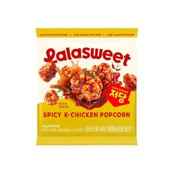 라라스윗 저당 매콤닭강정 팝콘 30g x 6개