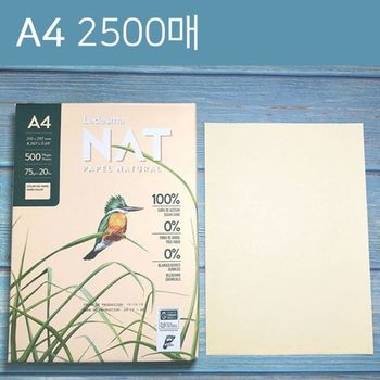 사탕수수 자연 복사용지 NAT A4 1박스 2500매