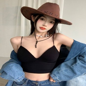 여성 할시 브라내장 튜브탑 크롭나시 크롭탑 끈나시 여성나시 여성브라 여성탑 크롭탑