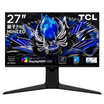 [해외] TCL 양자점 Mini LED 모니터 27인치 27R83U 4K 160Hz HVA 패널 1ms 눈부심 방지