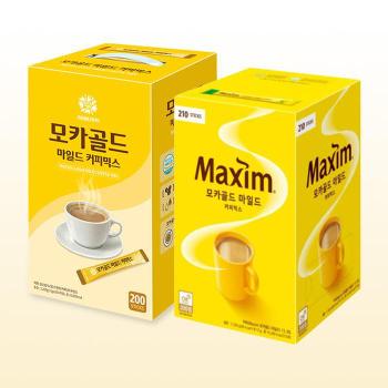 맥심 모카골드 마일드 210T + 로빈스 모카골드 마일드 200T / 커피믹스 (S48123576)