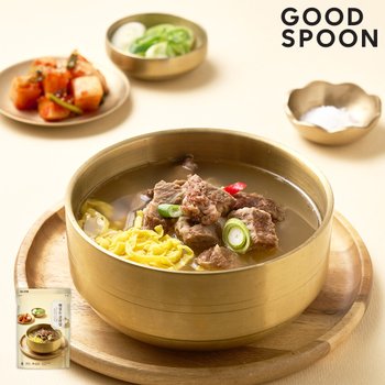 굿스푼 수비드 뼈없는 순살 갈비탕 500g 3팩 부드러운 살코기 속풀이 해장용 즉석국 레토르트