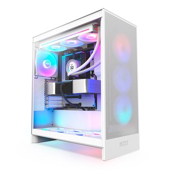 NZXT H7 Flow RGB V2 미들타워 케이스 매트 화이트 대원CTS