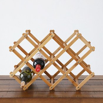마켓비 마켓비 JAWAL 원목접이식 와인랙 8병 W16006 대나무