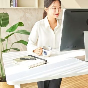 롱코 듀얼플러스 라운딩 2step 모션 스탠딩 책상