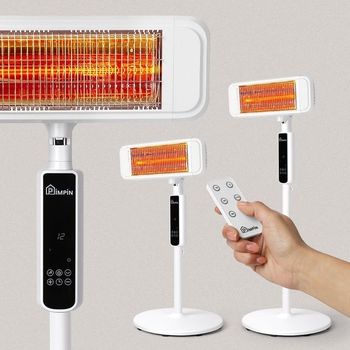 1초 순간가열 전기 히터 리모컨 난로 스토브