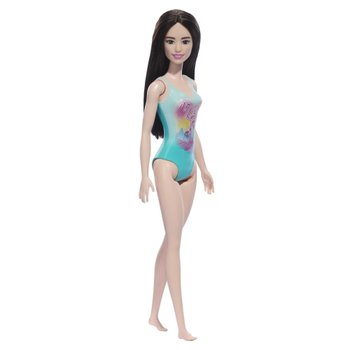 [해외] 바비 비치 바비 인형 블랙헤어 파란색 원피스 수영복