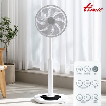 한일 무소음 아기바람 원룸 선풍기 BLDC 가정용 리모컨 100단