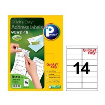 [VCMP4XM2]프린텍 캐주얼 애니라벨 퀵앤이지라벨 Q3230-100