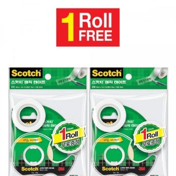 Scotch 매직테이프 테이프 리필 투명 오피스팩 20개입 2롤 종이 보수