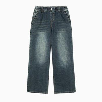 행텐틴즈 동백01 풀밴딩 와이드 데님팬츠_네이비  14560-055-202-10-277