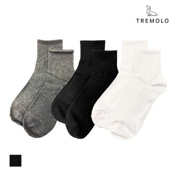 [최초가7900원][TREMOLO] 단목 솔리드 양말세트_TRNXA3Y1211