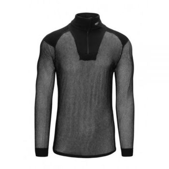 BRYNJE Super Thermo Zip-Polo, Long Sleeve WShoulder Inlay (10201205-BL) (슈퍼써모 언더레이
