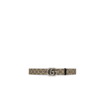 [해외] 해외 로마배송 SS25 구찌 남성 GG 마몬트 벨트 62705592TIN 9769 BEIGE EBONY BL