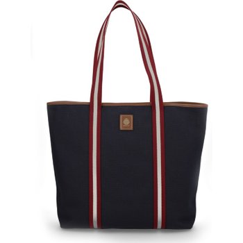 [해외배송] 발리 EB 리본 버티컬 스트라이프 패브릭 토트백 WAE07L CV086I5B7Y