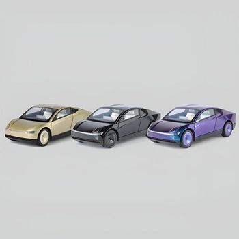 다이캐스트 합금 1/24 테슬라 사이버 캡 로보택시 모델 자동차 모형 장난감 자동차장난감