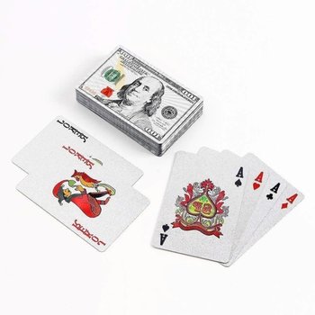 고품질 포커 카드 실버 여행 셔플 바둑이 플라스틱 코팅 마술 놀...