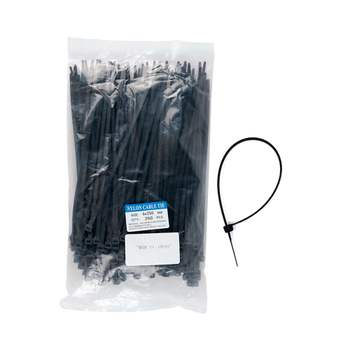 kimspp 399FKW63 케이블타이 6x250mm 블랙(약250개입) 케이블밴드 전선 배선정리 타이밴드