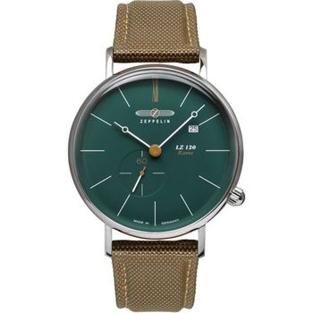 [해외] 영국 제플린 남성시계 Zeppelin lz120 Rome Mens 아날로그 쿼츠워치 with 레더 Bracelet 7138-3