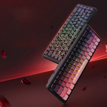 [해외] AJAZZ AK680 MAX 마그네틱축 기계식 키보드 TOP구조 알루미늄 보강판 유선 RGB버전