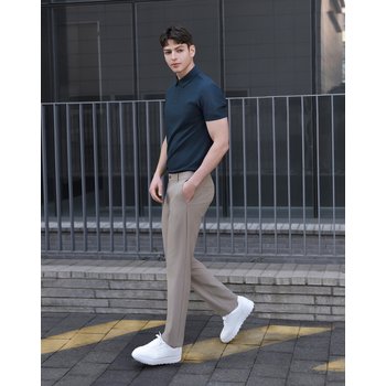 [25SS] [라이브특가][ONLINE EXCLUSIVE] 베이지 남성 듀얼무브 팬츠 HUPA5B911I2