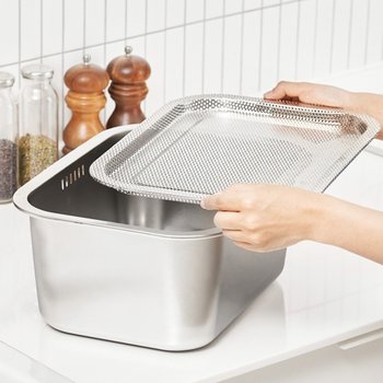 바겐슈타이거 대형 스텐304 설거지통 채반 트레이 대야 다라이 10L