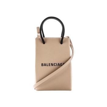 [해외] 발렌시아가 미니 쇼핑백 폰 홀더 베이지 5938260AI2N2730