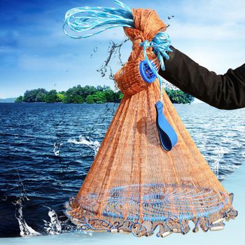 투망 낚시 420 투척망 자동투망 그물 바다투망 민물 그물망 접이식