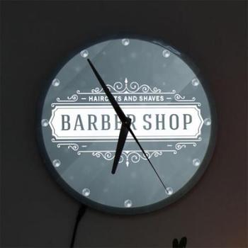 꾸밈 아트박스/꾸밈 nf659-LED시계액자25R_바버샵