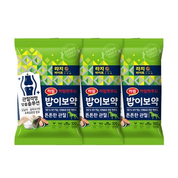 밥이보약 DOG 튼튼한관절 라지바이트 100g x 3개