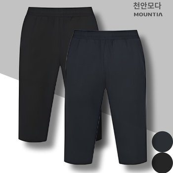 남성 여름 신축성이 좋은 편안한 전체 허리 밴드 5부 바지 투몬H팬츠3 1MQHPM4007_CA