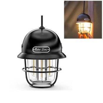 레트로 감성 LED 충전식 야외 캠핑 차박 작업등 랜턴 캠핑등 LK14
