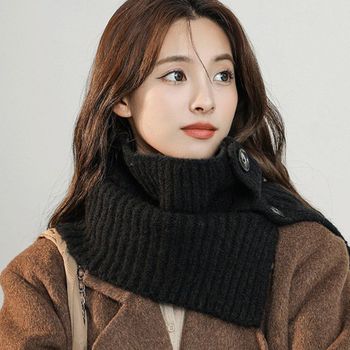 20대 227EVC83 30대 여자 겨울 방한 단추 버튼 넥워머 머플러