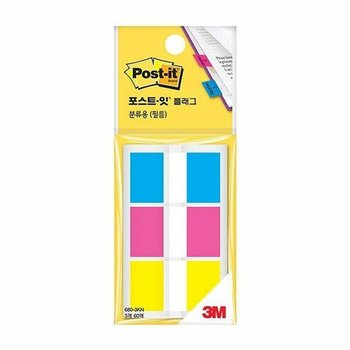 포스트잇 플래그 분류용 필름 브라이트 점착식 메모지 (WC41915)