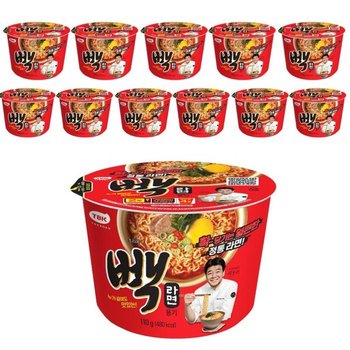더본 <b>빽</b><b>라면</b> 용기 110g 12개 (53256164)