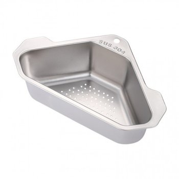 스텐304 DMOF2960 싱크대 거름망 코너 바스켓 개수대 거름통 배수구 물빠짐 거름망