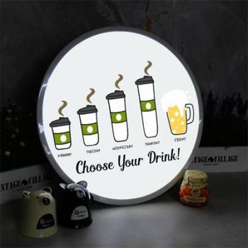 아트박스/꾸밈 nx123-LED액자45R_일주일의루틴