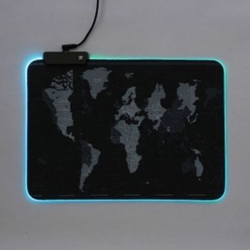 세계지도 LED마우스패드 LED게이밍패드 마우스패드 게 디지털/가전