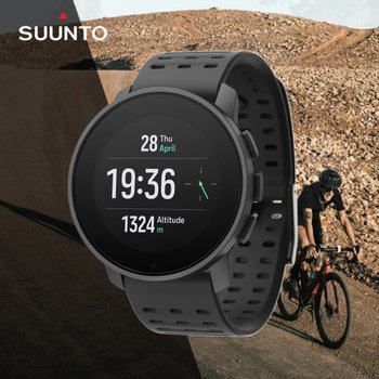 순토9 피크 프로 올블랙 슬림핏 경량 GPS 등산 스포츠 운동 시계 SS050807000