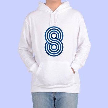 기모후드티 숫자 8 넘버링 스트라이프 디자인 (WFG2JBO)